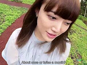 Hardcore amateur video with a small boobed Japanese girl