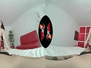 Beautiful Spanish woman with big breast, Dian Rius in hot VR experience