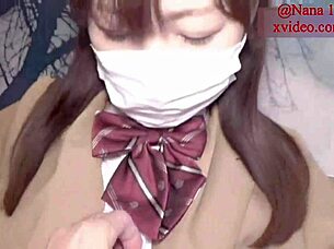Nana1japan's cosplay and wet play with Princess and Maid costumes