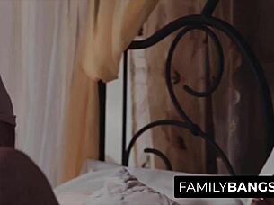 Skinny stepsiblings explore taboo desires in passionate encounters