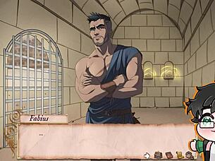 roman gladiator hunks fight for freedom in christmas yaoi episode