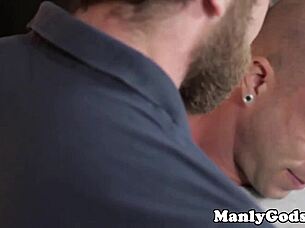 Muscular men having sex and pleasuring themselves