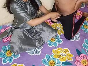 Indian husband's devar blackmails bhabhi for rough sex videos