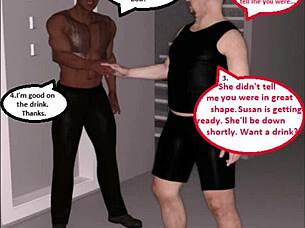 3d comic hotwife cuckolds husband on birthday with big black cock