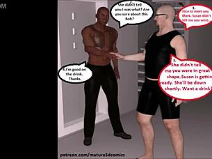 Cuckold husband celebrates birthday with hotwife and BBC