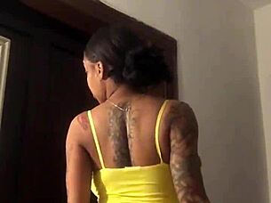 Beautiful pregnant women with big ass in erotic video