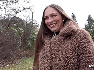 German scout anal casting with hardcore sex and squirting