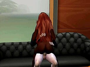 3D adult film with a blonde and brunette having a threesome on the beach