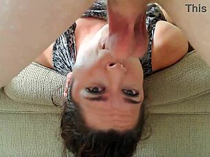 Deepthroat instruction with taboo facefucking and choking