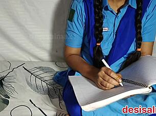 Salma student gets hard and painful anal in school