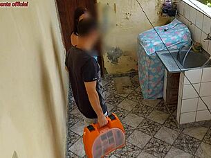 Young housewife gets humiliated and fucked by an encanador