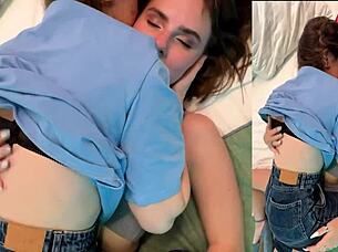 Hot birthday surprise with rough sex and cumshots