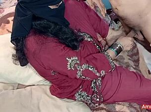 Indian step-sis gets her pussy pierced and fucked hard
