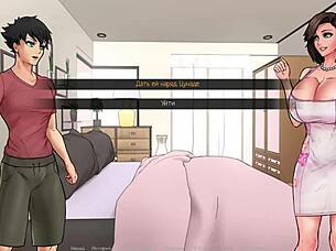 Beautiful women in costumes in a comic style video game