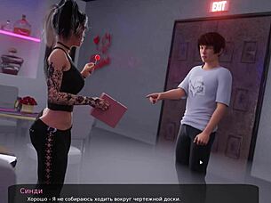 Hentai with a mature woman in the workplace – Milfy City