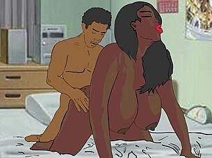 Making love to the beautiful BBW black Nigerian usher I met at the party