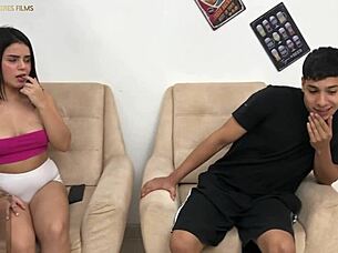 Old housewife gets her big ass spanked by hubby's friend