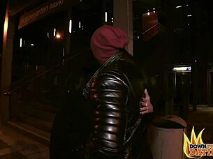 Zeyna, emo slut, has public sex with a BBC outdoors