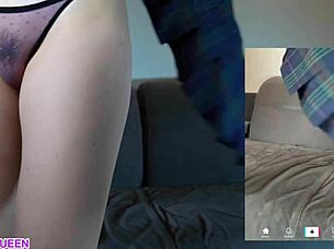 Close up shots of a naughty teen's big pussy lips