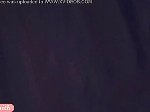Jeny Smith's daring naked striptease at the office building