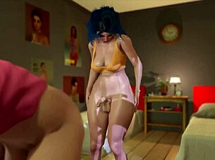 Shemale fuckers in 3D animated futa x futa action