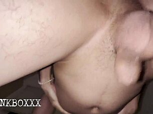 A white twink gets fucked hard and jizzed by a gay man