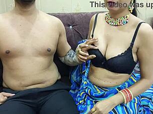Desi wife's naughty footjob and deepthroat blowjob on camera