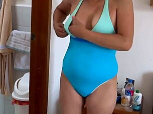 Mature blonde bombshell flaunts it all in hot compilation