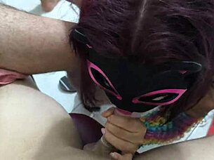 Stepmother's tight pussy gets pounded in homemade threesome