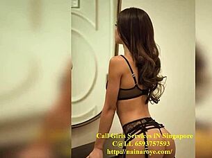 Beautiful amateurs from Singapore in homemade videos