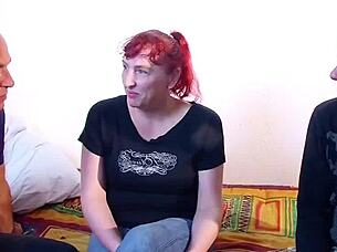 German couple has sex with virgin neighbor in threesome