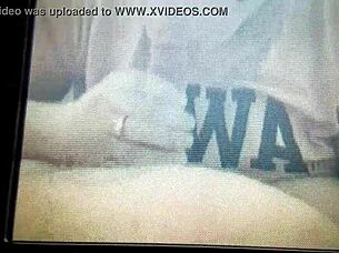 Amateur couple’s homemade video of BBW wife giving blow job and getting cum shot