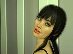 Robin’s big tits and ass in a 3D animated porn video