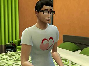 3D animated futanari stepmom fucks her nerdy stepson