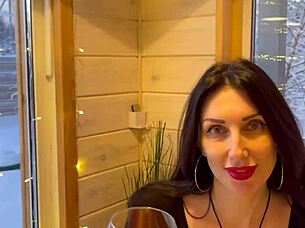 Married woman has sex with a stranger at a restaurant