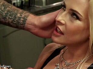 Stepmother seduces stepson and has sex with him while the father watches