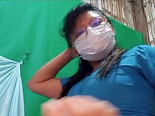 Stepmother Nurse Touches Herself At Work Then Fucks Me Hard At Home