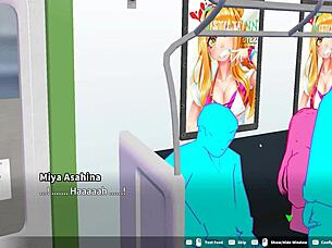 Squirting in an elevator while playing a train-themed video game