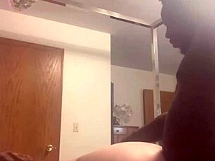 Fat redhead gets pounded by her black neighbor's cock
