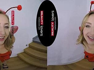 Virtual reality experience with a crazy ladybug-themed porn