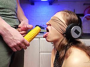 Young and beautiful amateur gets a mouthful of cum