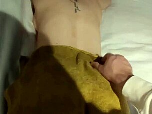 Step-mom gives a happy ending to a tired man after a long day at work