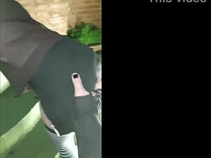 Crossdresser with small waist and amateur couple in crazy porn video