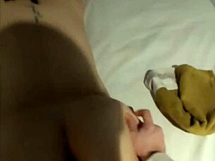 Step-mom gives a happy ending to a tired man after a long day at work