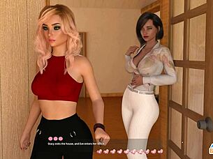 3D video of Violet’s climax by clapping – helping the hot girls
