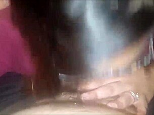 Pretty BBW giving great blow job in this homemade video