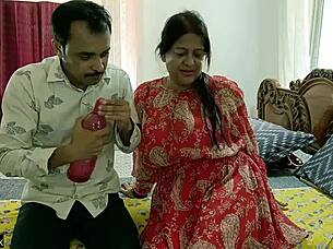 Big cock enters tight pussy in Indian country setting
