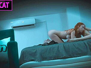 Stepmom caught in the act with her son's big cock