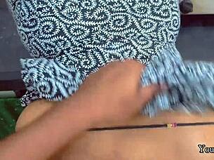 Big tits homemade brunette gets doggy style cock suck and fuck