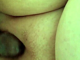 A small plus size woman is dominated and satisfied by a big black cock